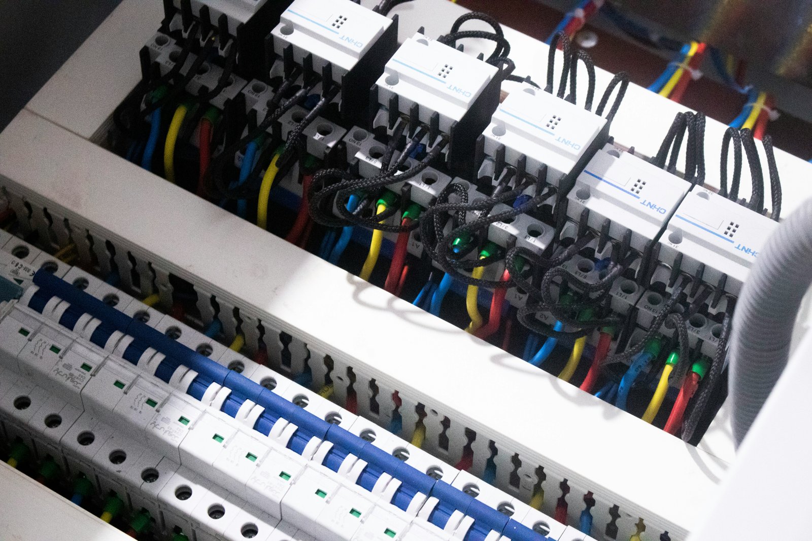 Industrial electrical services background